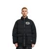 Li Ning Down Jackets Men's Black Stand Collar Moderate Quilted Down Jacket AYMS111-3