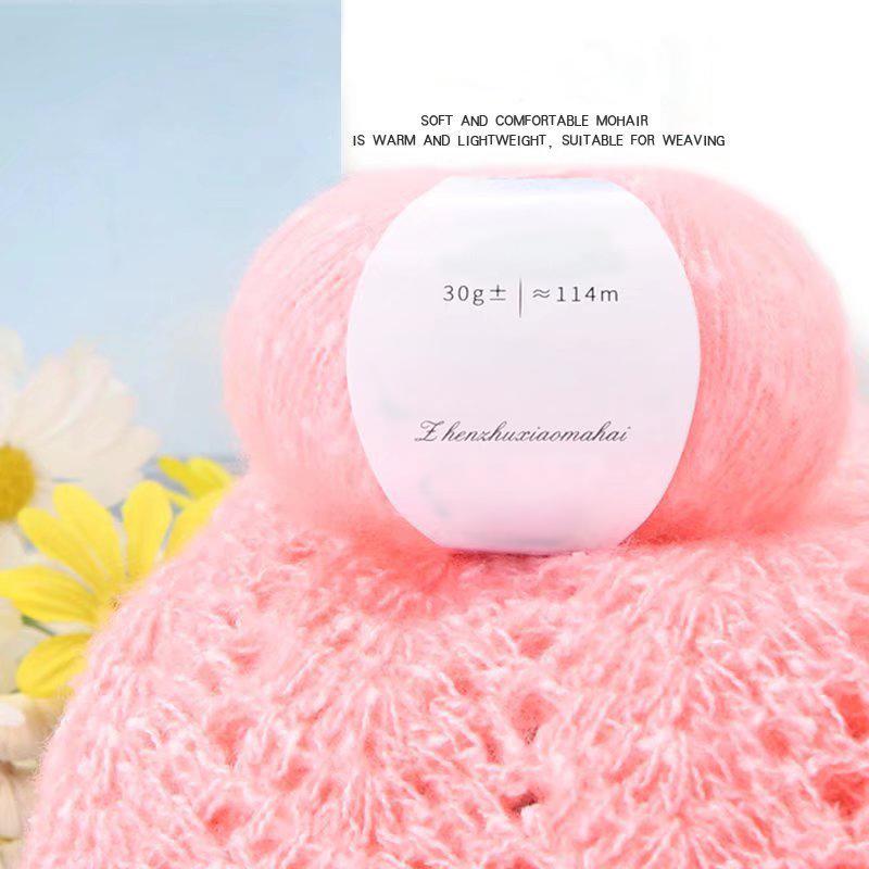 30g/ball Cashmere Wool Handmade Mohair Yarn Scarf Thick Thread Crafts South African Pony Mohair DIY Pearl Sweaters