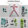 Figures Toys 3D Printed Mannequin Model Doll Shapeshift Robot Movable Robot  Parent-children