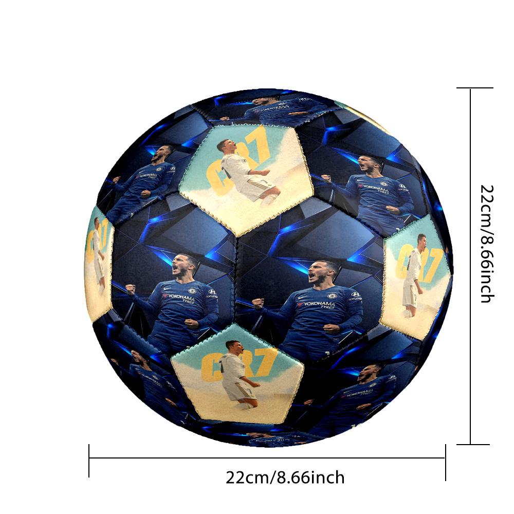 Ronaldo's Action Soccer Ball Size 5 Football Machine Sewn Indoor/Outdoor Universal Football for Football Accessories