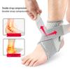 Cavigliera a Doppia Compressione per Ciclismo, Pallacanestro e Badminton - Fascia di Supporto Sportiva con Protezione