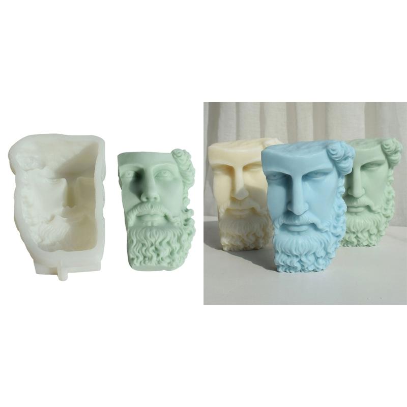 Statue Candle Silicone Mold for Making Candle Soap Plaster Ornament