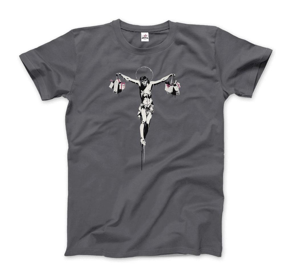 Banksy Christ with Shopping Bags Street Art T-Shirt
