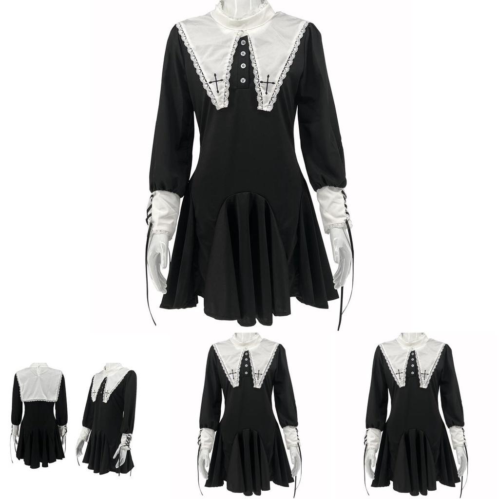 Sexy Adult Cosplay Costume For Halloween Naughty Lolita Nun Outfit 2013