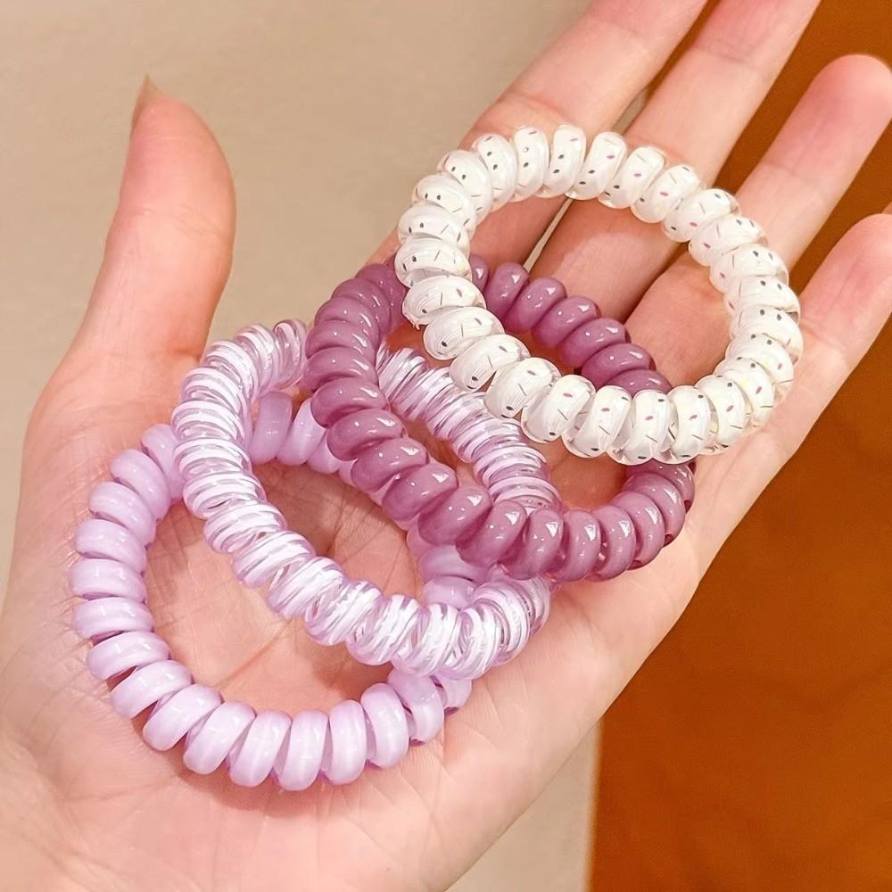 Portable Phone Line Hair Ring Gradient Color Hair Loop Elastic Hair Rope  Girl Daily Hairstyle