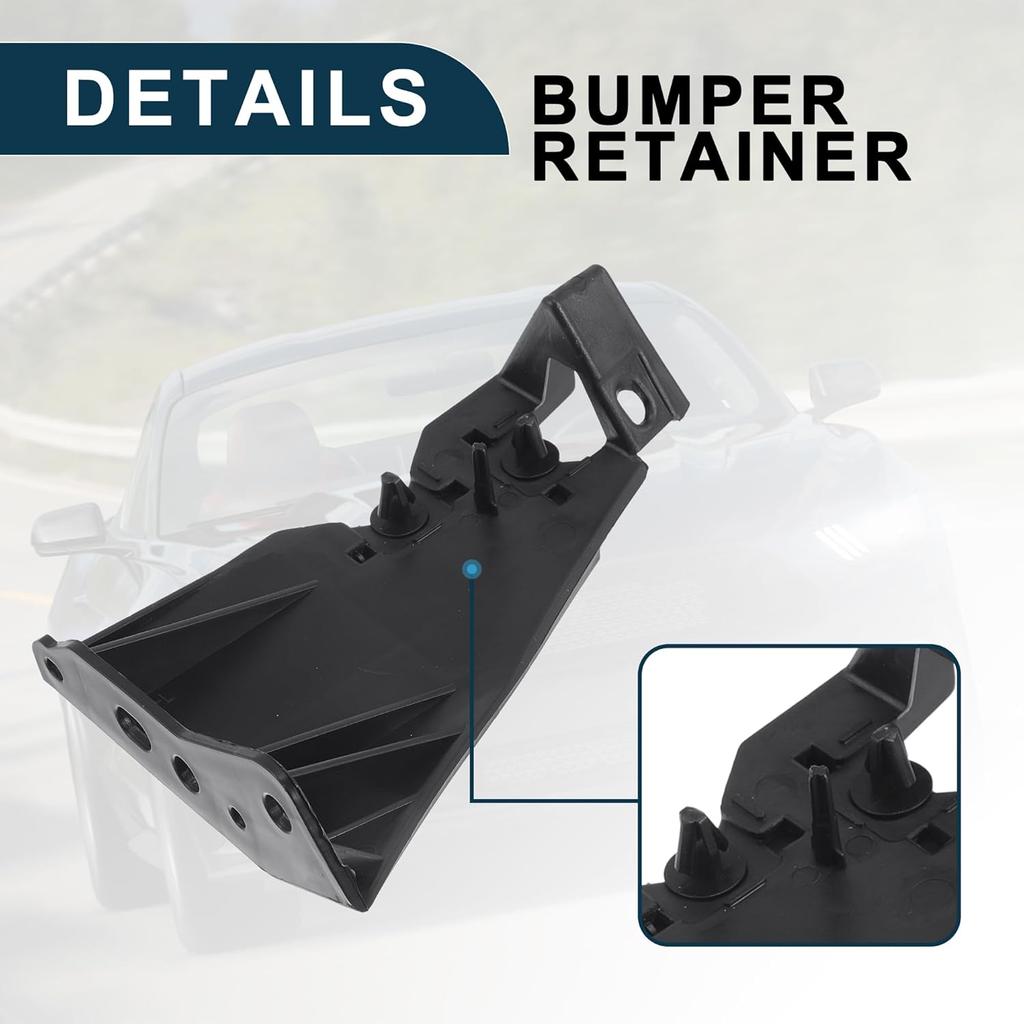 Bumper Support Bracket for Ford for Mustang Durable No.5R3Z17C861AB | Left Side Front Bumper Retainer Bracket Hold Mount Black 1 Pc