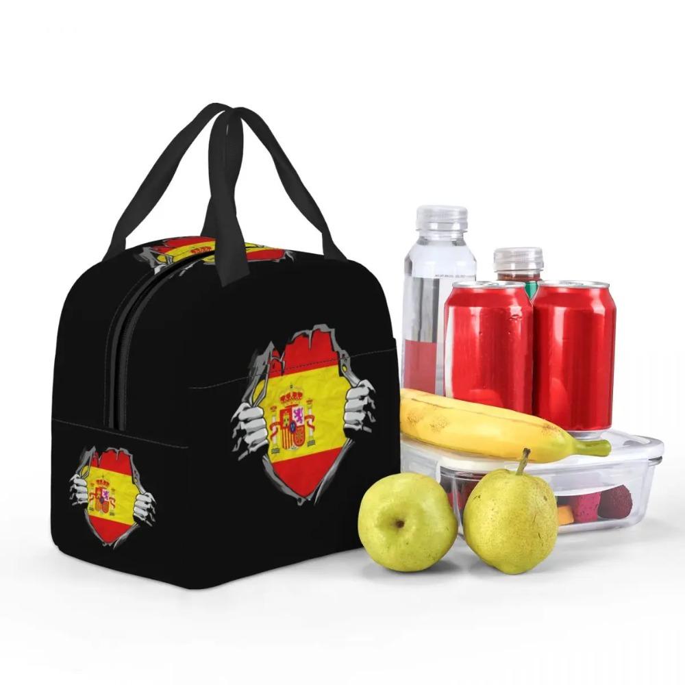 Flag Of Spain Insulated Lunch Bag for Kids School Cooler Thermal Food Box Tote Portable Lunch Boxes Container