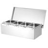 High Quality 304 Stainless Steel Seasoning Box Hotel Restaurant Chef Seasoning Box With Lid Storage Box Household Seasoning Tank