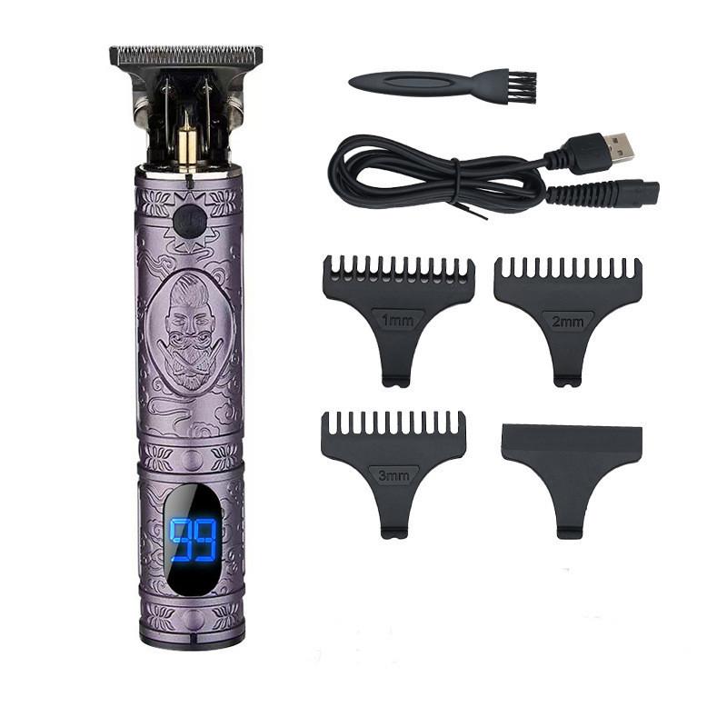 Metal Hair Clipper For Men Rechargeable Electric Hair Trimmer For Home Use