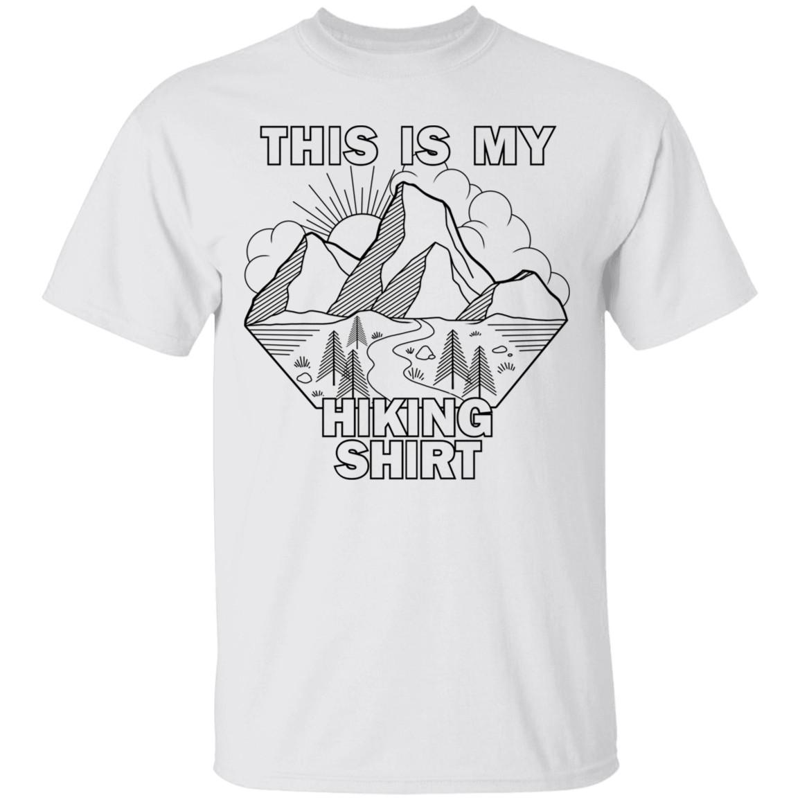 This Is My Hiking Shirt Nature Camping T-Shirt L