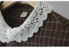 Plus Size Women's 2026 Spring Plaid Coat with Lace Collar Cardigan - Slimming Long Sleeve Shirt