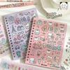 16Sheets Kawaii Kpop Decorative Sticker Book 1000+ DIY Material Cartoon Scrapbooking Stickers PET Material Sticker Decoration