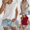 Women's Fashion -Color Twisted Batwinged Sleeve Casual Loose Knitted Top