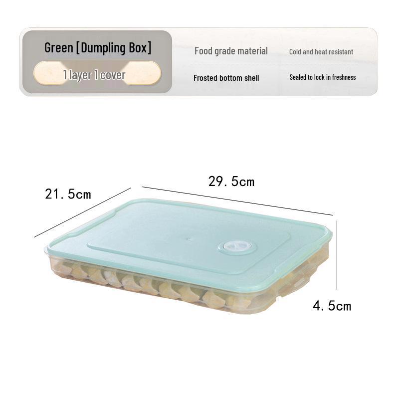Dumpling Storage Box - Food-Grade Freezer Organizer for Quick Wonton and Water Dumpling Freeze