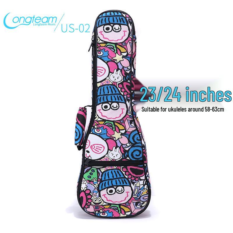 21" 23" 26" Ukulele Polstret Gigbag - Slitesterk Dobbel Skulder Ryggsekk