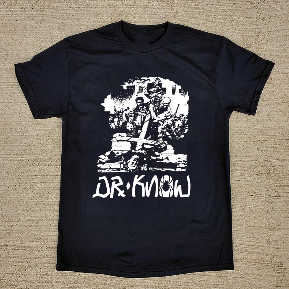 Rare Dr. Know Band Short Sleeve Black All Size Unisex Tee Shirt Unisex T-Shirt L