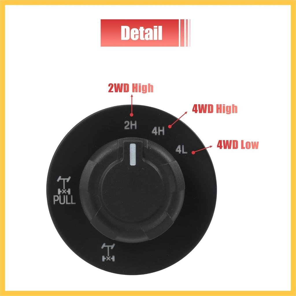 for Ford F-150 2010-2014 AL3Z-14B166-BA 4x4 4WD E-Locker Control Switch Knob Electronic Locking Differential Switch Knob Auto Replacement Parts
