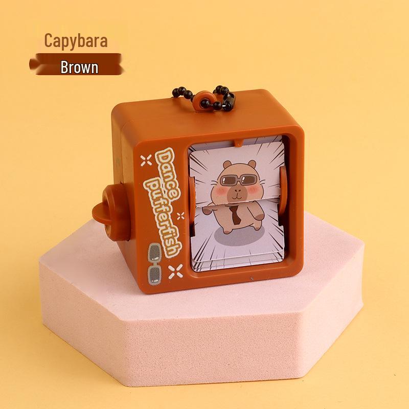 Portachiavi creativo a forma di capibara con cartoni animati: Ciondolo a forma di animale domestico e ciondolo per borsa scolastica