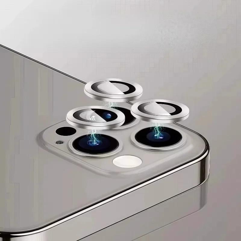 Kamera-Ring für iPhone 17 Air 17 Pro Max 15 16 Pro Max Rücklinsen-Displayschutz Objektivdeckel Glas auf iPhone17 17pro Max
