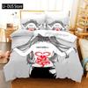 Anime Tokyo Ghoul 3D-bedruckter Bettbezug Kissenbezug Bettwäsche-Set Einzelbett Doppelbett Queen King Size Für Kinder Schlafzimmer Dekoration