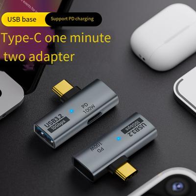 Adaptér typu C 10 Gb/s OTG 100 W rýchly prenos dát Konvertor nabíjania USB3.2/PD typu C Nabíjanie pre telefón
