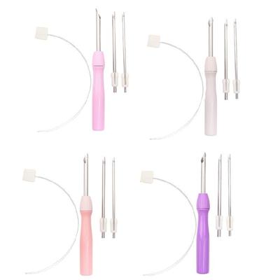 Practical Punch Needle Kits 2.5/3.5/5mm Adjustable Punch Needle Tool Set for Craft Lovers