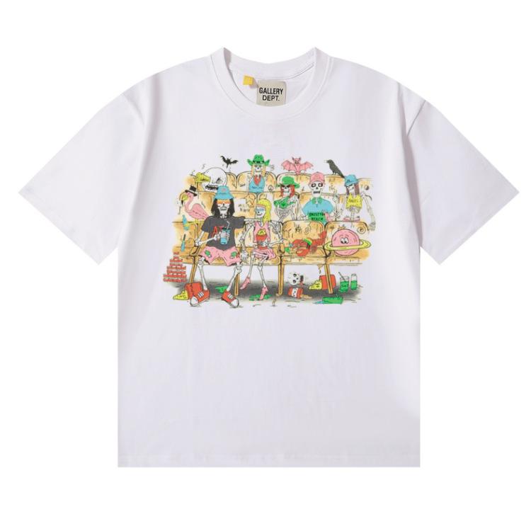 Cross-border 2025 autumn and winter new beautiful tide niche street GALLERY DEPT funny personality printed short-sleeved t-shirt