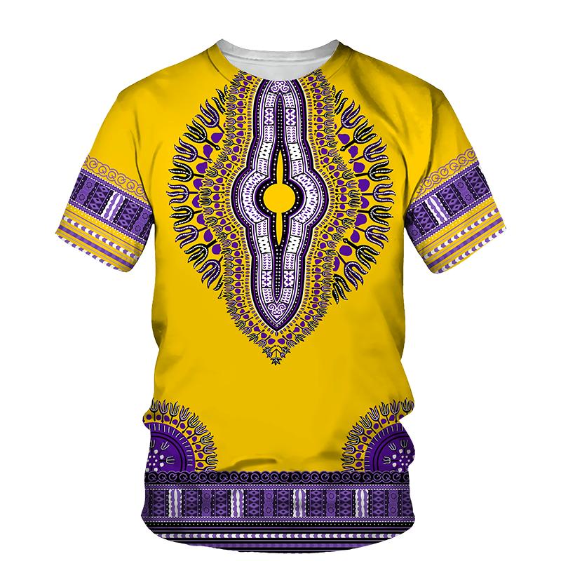 Nation Clothing Kids Retro Round Neck T-Shirt 3D Printing Casual Street Fashion Trend Summer Boys Girl Tops Tees