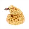 Three Legged Money Frog Feng Shui Toad Statue Wealth Lucky Ornament for Home Office Fortune Decor