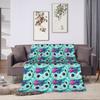 Cartoon Cute Gabby Dollhous Flannel Blanket  Soft Durable Bedding Throws for Bedroom Picnic Fluffy Bedspread Sofa Bed Cover