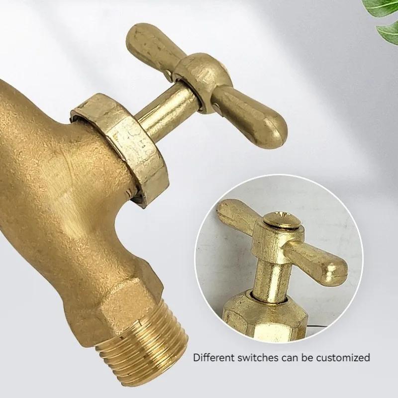 Water Faucet Washing Machine Household Quick Opening Faucet Zinc Alloy Water Faucet Garden Hose Connector Thread Head