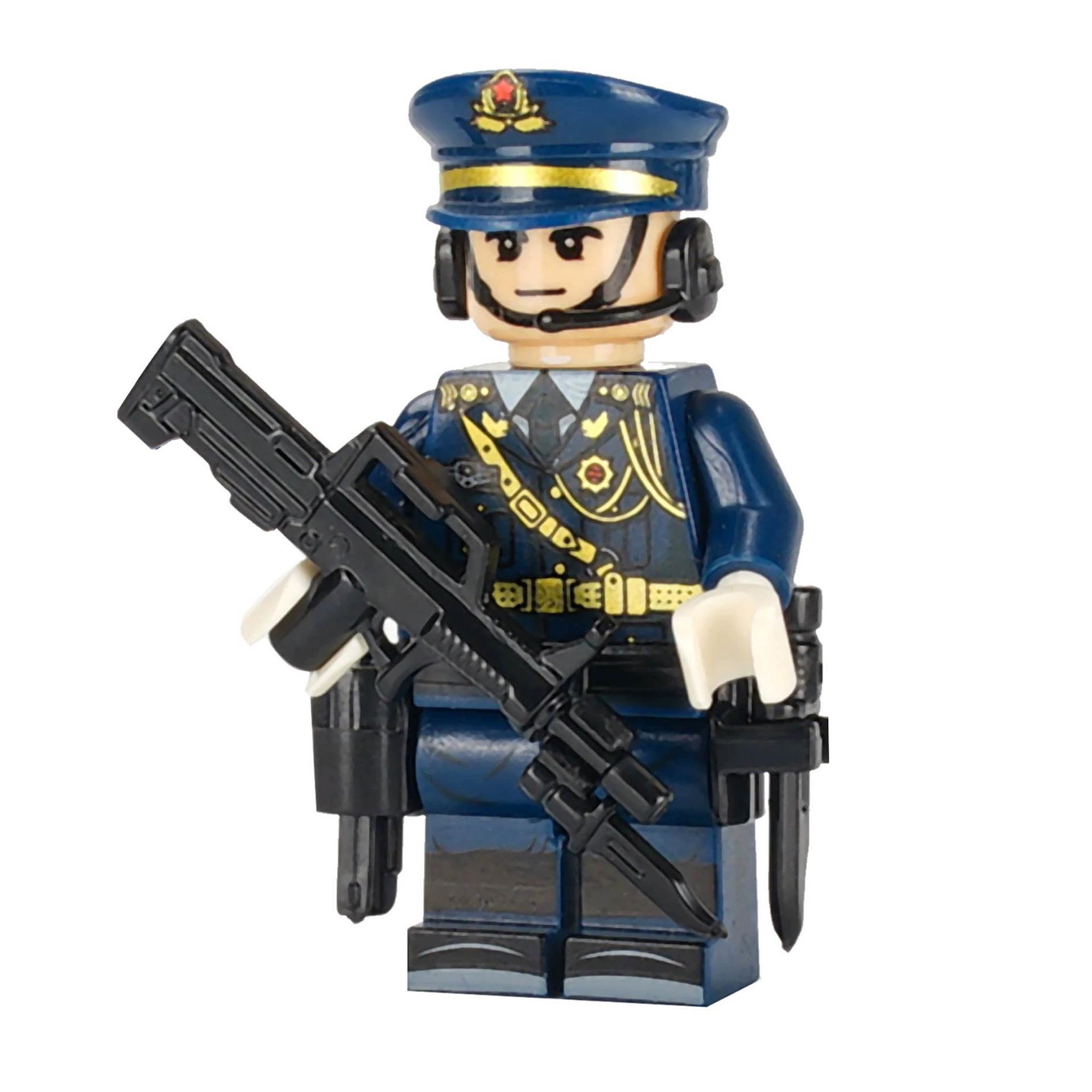 

Кукла-строительный блок Почетный караул с оружием Тип 95 Военный Китай Собранный строительный блок Игрушка Мальчик