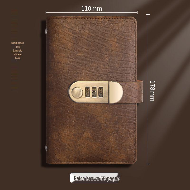 Secure Coin & Cash Storage Album with Password Lock - Waterproof, Dustproof, Anti-theft, Large Capacity Piggy Bank