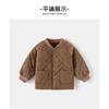 Casual Solid Color Stand Collar Boys Kids Winter Padded Outwear Coat