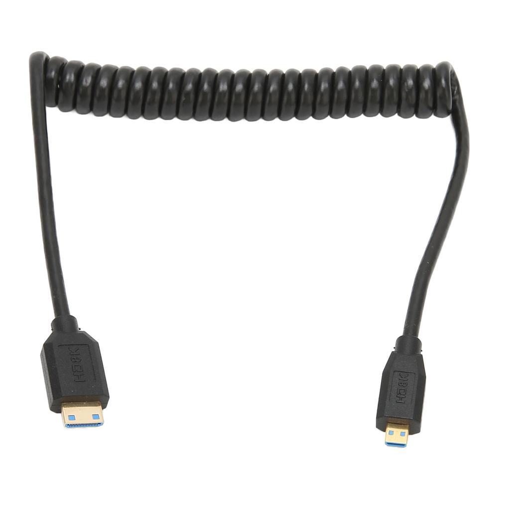 Micro To Mini HD Multimedia Interface Cable 8K HD HD Multimedia Interface Cord for TV Monitors Projectors