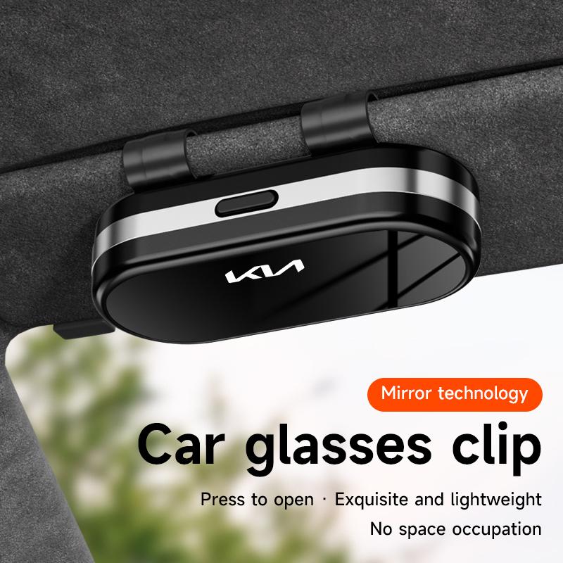 Car Glasses Clip Sunglasses Box For Kia Sportage Ceed Picanto Rio Niro K7 K5 K8 Ray K9 Sun Visor Eyeglasses Card Ticket Holder wszj80