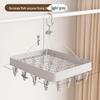 Foldable Multifunctional Clothes Hanger with 24 Clips