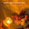 Cylindrical Water Ripple Atmosphere Light Mood Night Light Crystal Rotating Projection Color Bedroom Bedside Atmosphere Small Ta