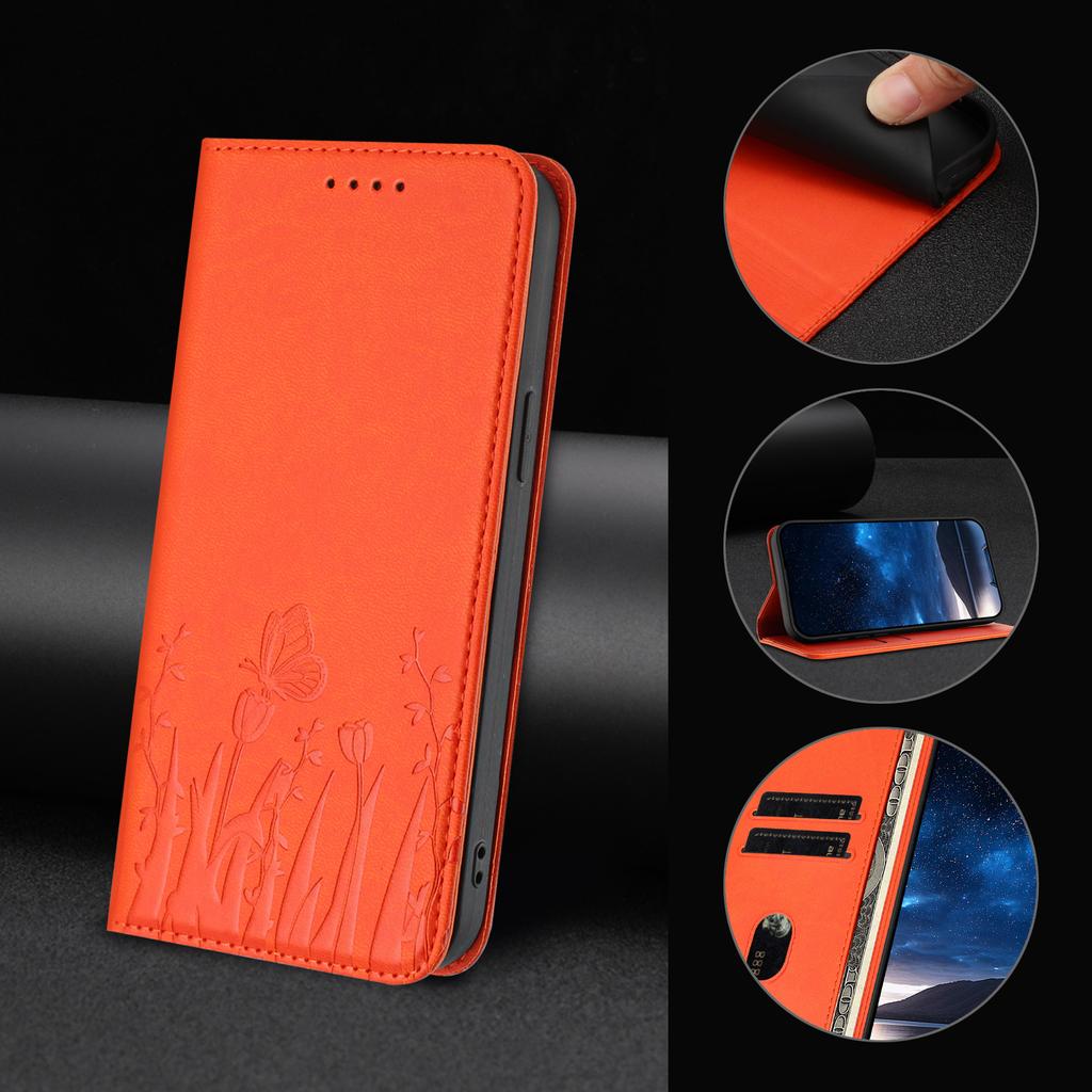 butterfly Flower Flip Wallet Leather Case For Redmi Note 15 14 13 12 Pro Plus Note 15 Pro 4G 5G Magnetic Stand Protective Cover