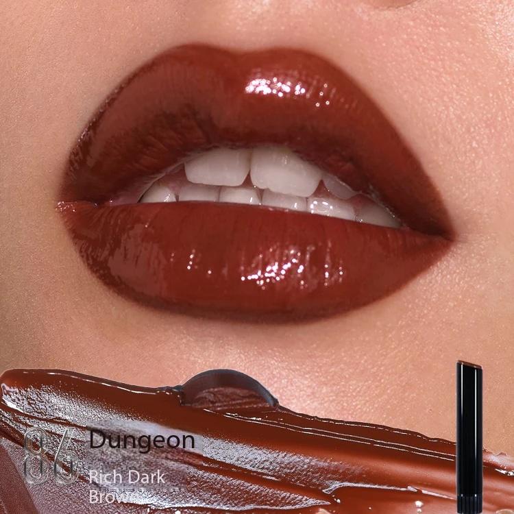Kaleidos Lip Gloss Mirror Matte Glitter Gothic Lip Glaze Moist Shimmer Nude Punk Dark Lipstick High Colors Lasting Lip Makeup