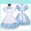 I Alice i Eventyrland Kostyme Halloween Stuepike Barn Lolita Fancy Dress Cosplay