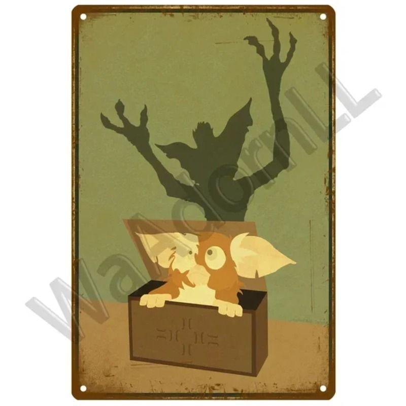 Vintage Gaming Theme Tin Painting for Game Room Club Home Wall Decor