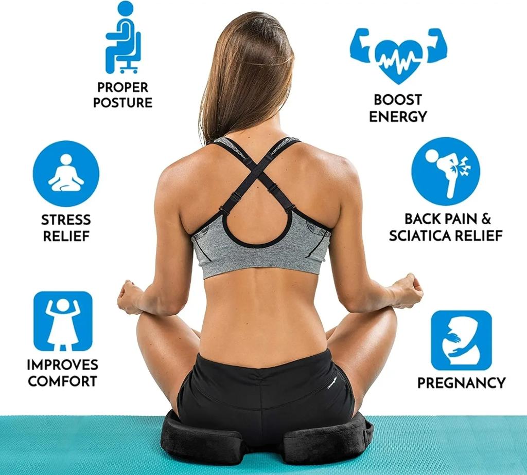 Memory Cotton Office Seat Cushion Postoperative Male and Female Tailbone Decompression Cushion for Hemorrhoids