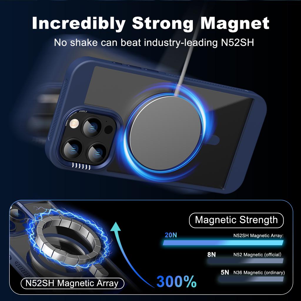 Luxury Magnetic Frame Bumper Case For iPhone 17 16 15 14 13 12 11 Pro Max Plus For Magsafe Acrylic Translucency Protection Cover