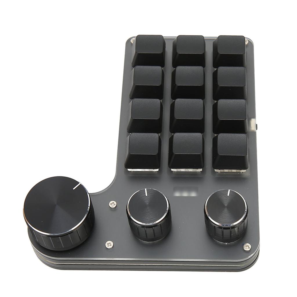 12 Key 3 Knob Mechanical Keyboard Red Switch Waterproof Dustproof Volume Control Multifunctional Keyboard for Game