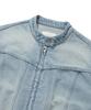 Covernat Woman Women'S Zip-Up Biker Denim Jacket Blue