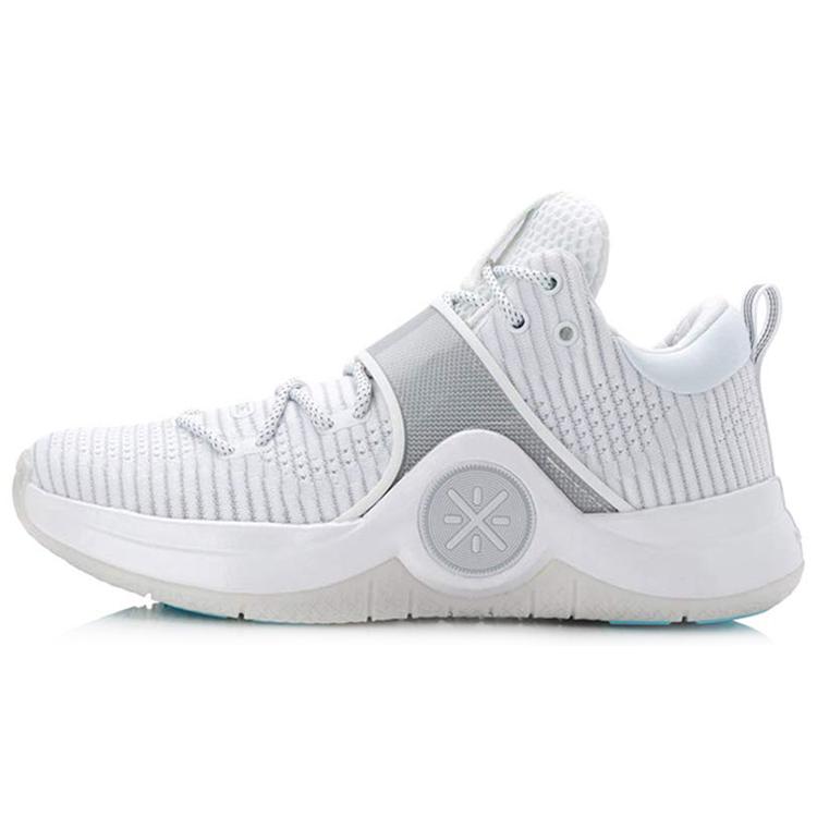 New LiNing WOW 6 Low Top Basketball Shoes Men's Pure White ABAM089-28