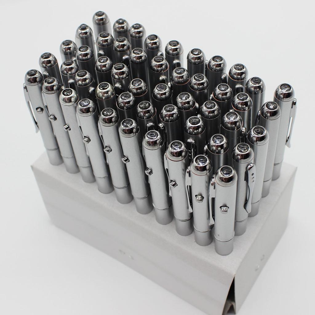 Multi-Purpose Invisible Rotary Ball-Point Pen with LED Light Counterfeit Detector School Office Supplies