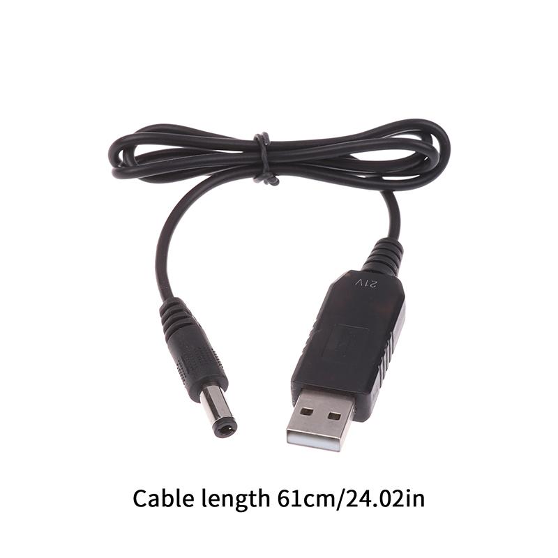 Usb 5V To 21V Boost Charging Cable Usb Power Boost Line Dc 21V Interface Lithium Battery Charger Adapter