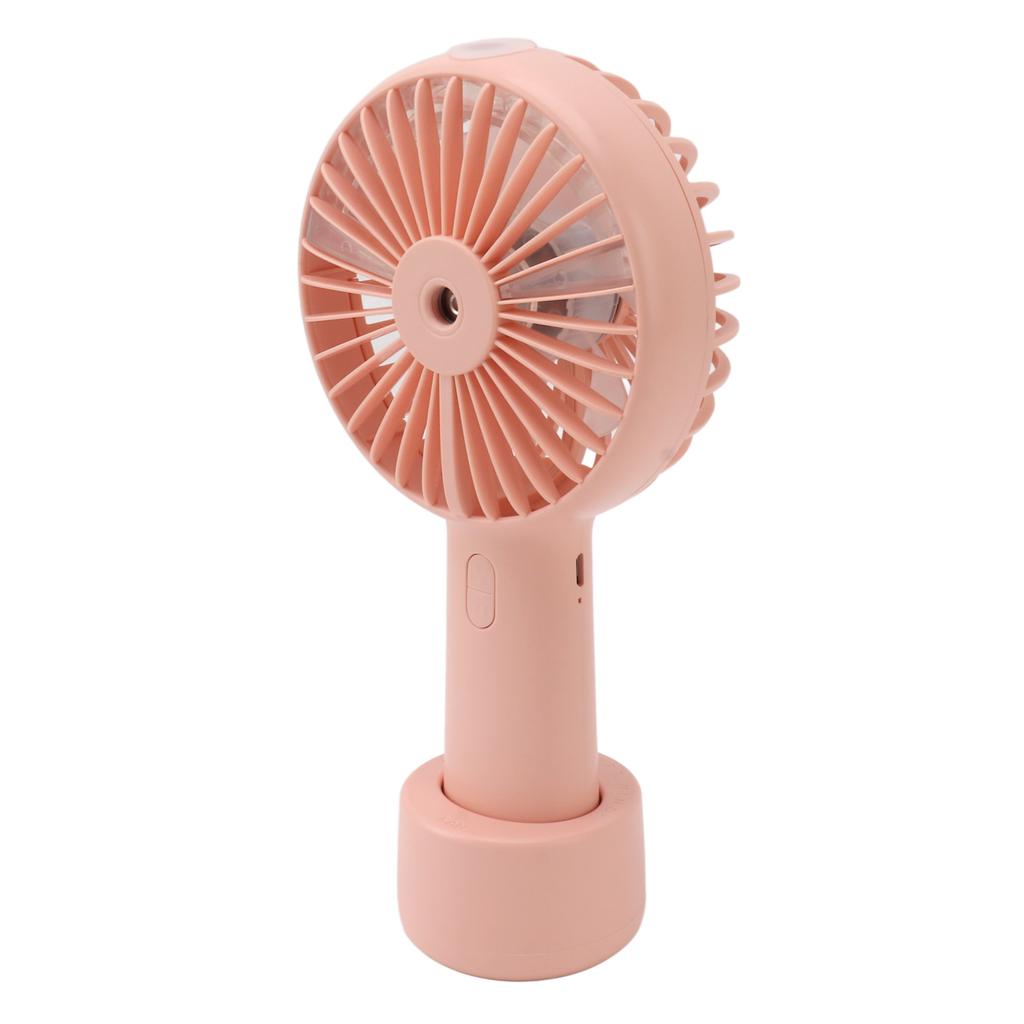 Handheld Misting Fan Quiet 2000mAh 3 Wind Speed 2 Spray Mode 7 Blades USB Fan for Desktop